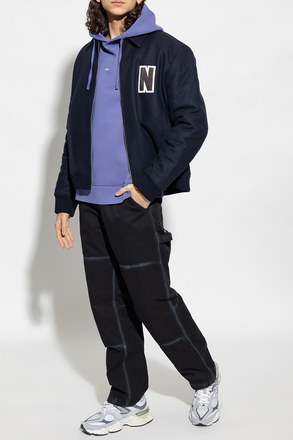 Purple 'Larry' hoodie the A.P.C. - cotton shirt alexander
